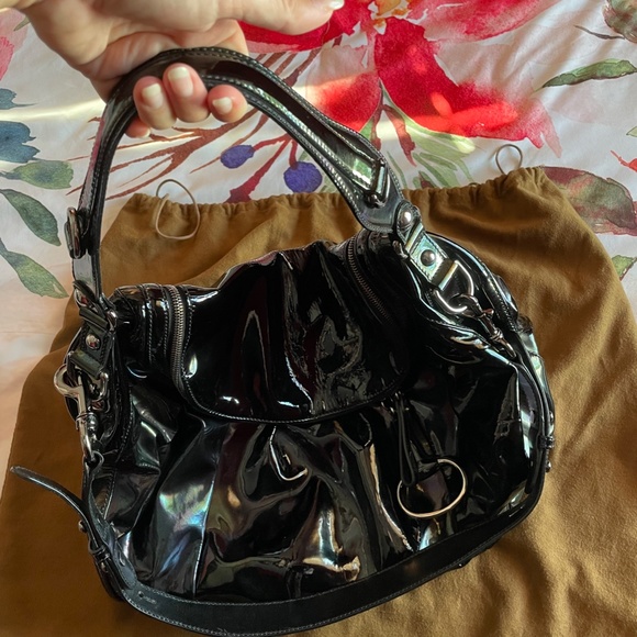 Gucci Iridescent Patent Leather Icon Bit Shoulder Bag - Picture 8 of 8
